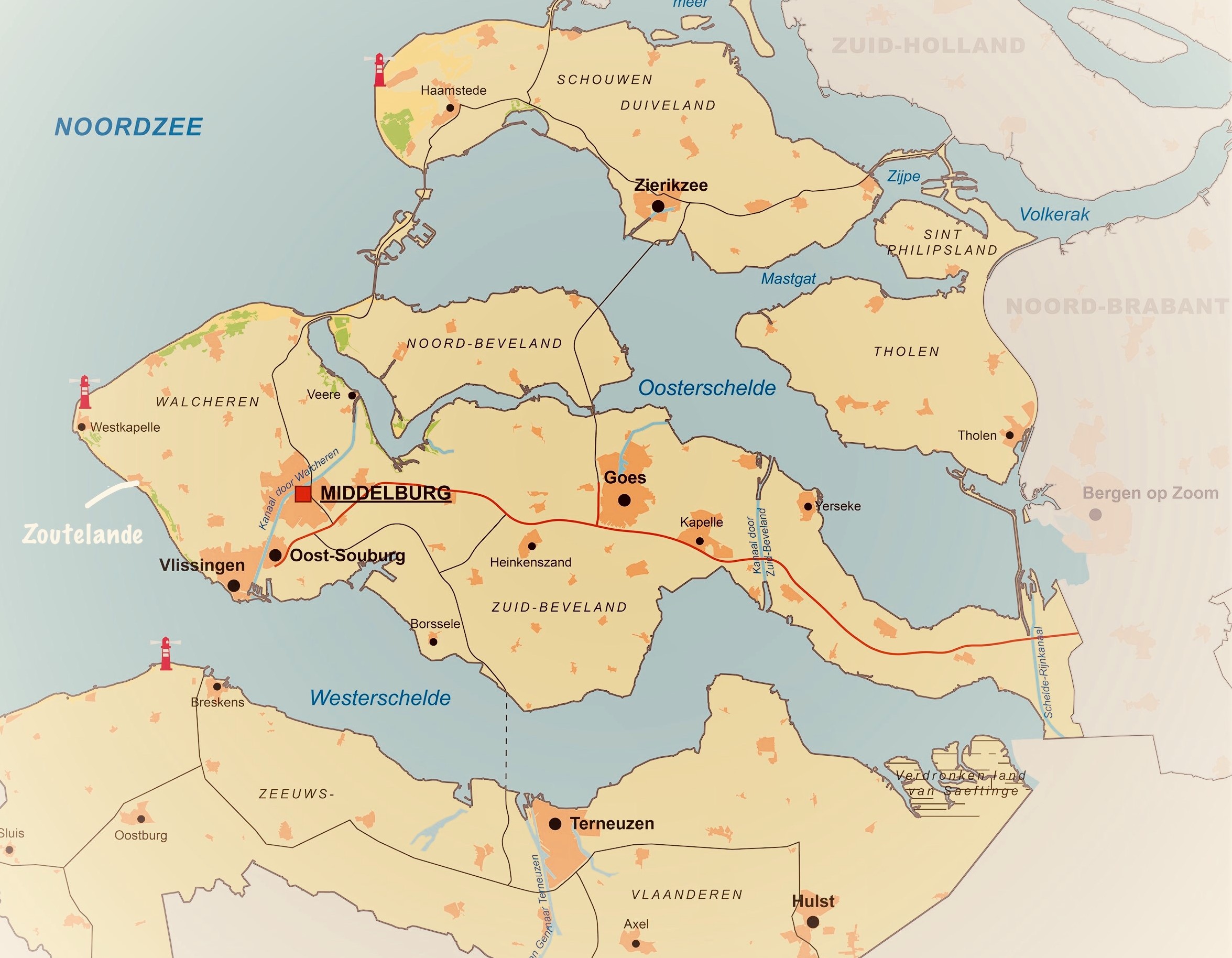 Kaart Zeeland4