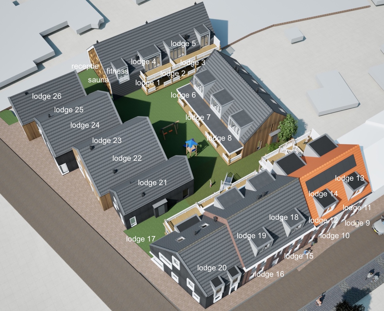 plattegrond met nummers